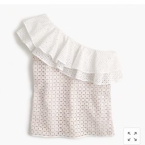 J Crew One-shoulder shirt